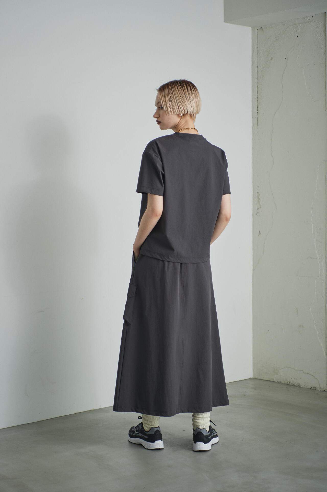 極上品 エポカ きよ セットアップ ジャケット ワンピース ジャガード LL 黒 