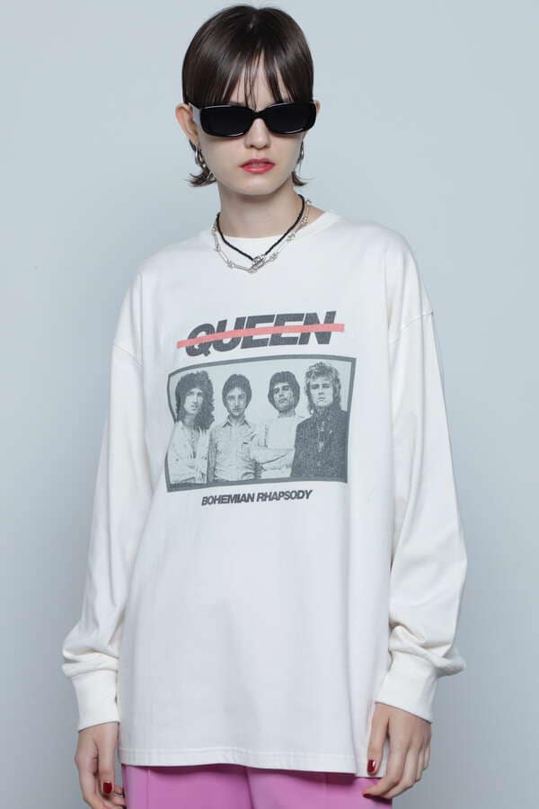 QUEEN フォトプリントロングTシャツ