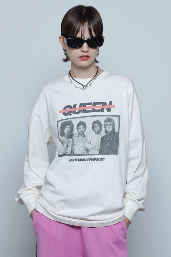 【先行予約 10月下旬-11月上旬入荷予定】QUEEN フォトプリントロングTシャツ