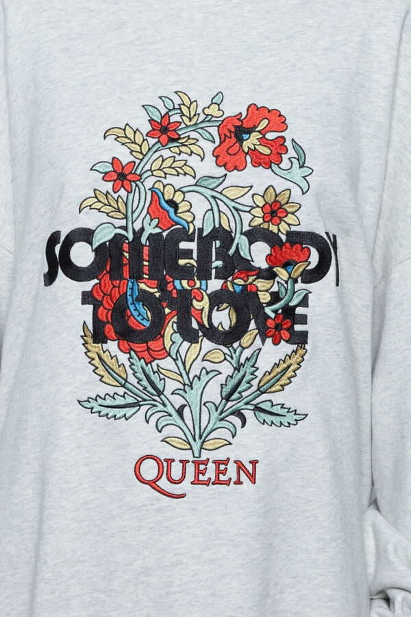 【先行予約 10月下旬-11月上旬入荷予定】QUEEN エンブロイダリービッグスウェット