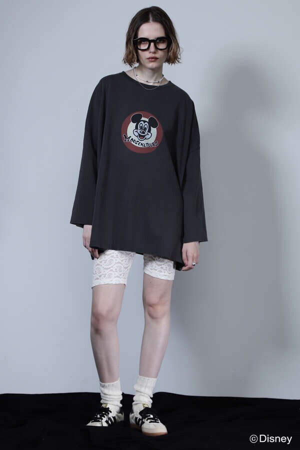 【先行予約 11月上旬-11月中旬入荷予定】circle MICKEY MOUSE ロングTシャツ