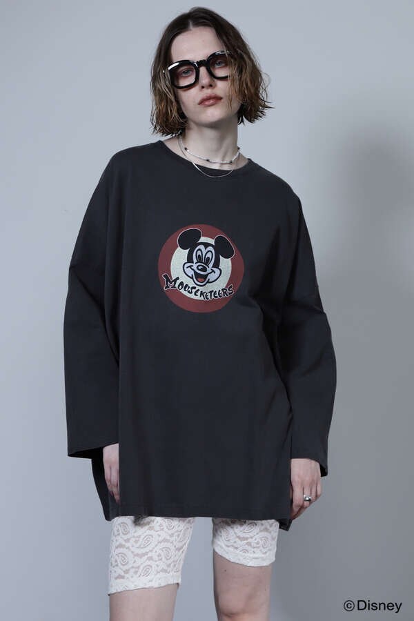 【先行予約 11月上旬-11月中旬入荷予定】circle MICKEY MOUSE ロングTシャツ