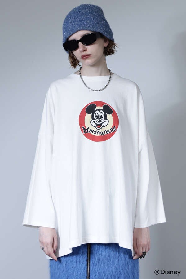 【先行予約 11月上旬-11月中旬入荷予定】circle MICKEY MOUSE ロングTシャツ