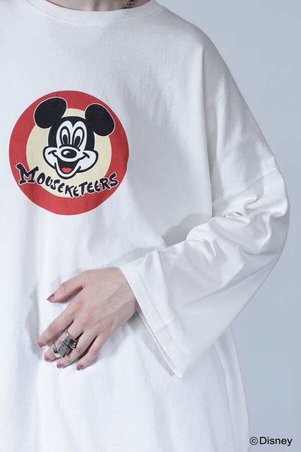 【先行予約 11月上旬-11月中旬入荷予定】circle MICKEY MOUSE ロングTシャツ