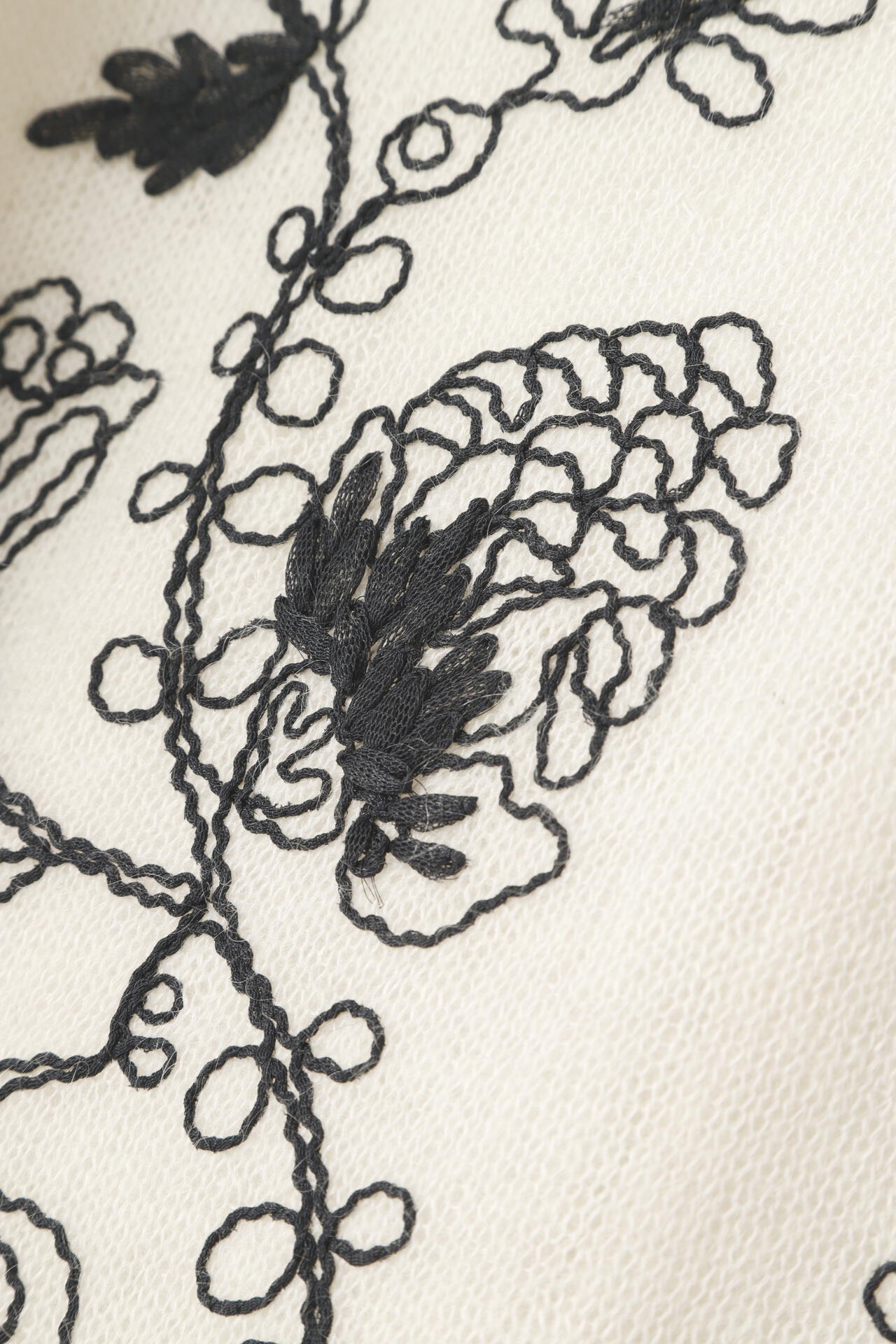 Oscar de la Renta カットワーク刺繍 シルクスカートUS6 Oscar de la Renta カットワーク刺繍 シルクスカートUS6