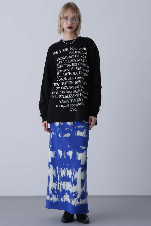 NYC  PRINT  HEAVEY WEIGHT LONG SLEEVE TEE