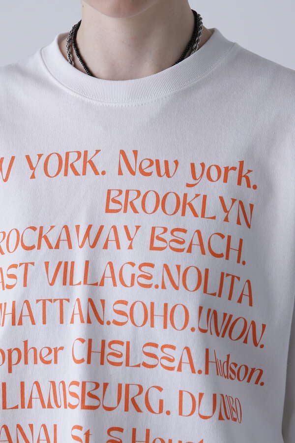 NYC  PRINT  HEAVEY WEIGHT LONG SLEEVE TEE