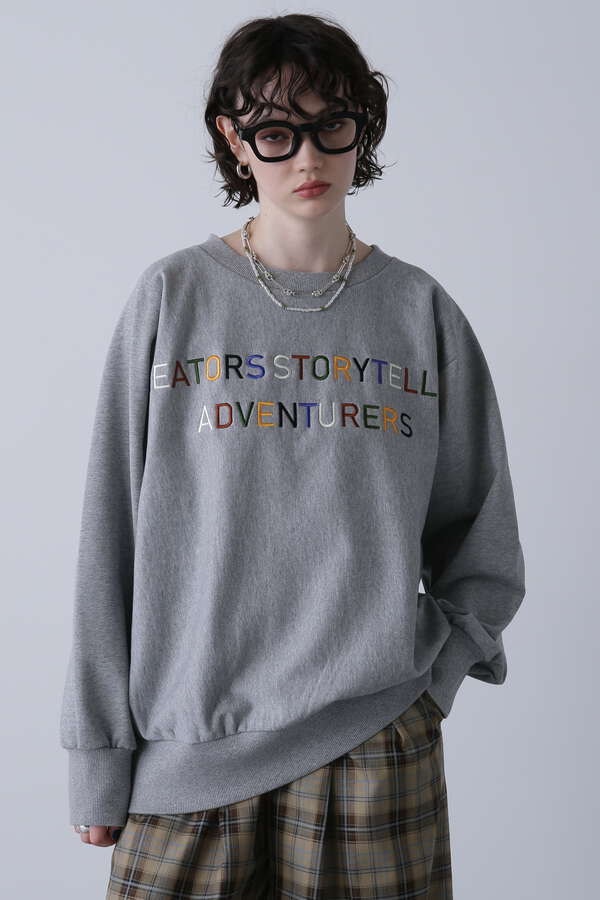 EMBROIDERY CREW NECK SWEAT