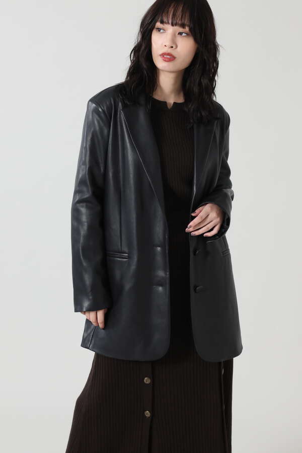 Jakke フェイクレザージャケット ブラック 公式通販 レディースファッションのrose Bud Online Store