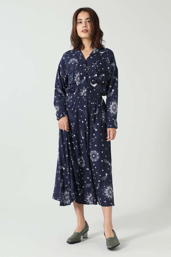 Hlaada For Rose Bud 開襟シャツワンピース ブラック ネイビー 公式通販 レディースファッションのrose Bud Online Store