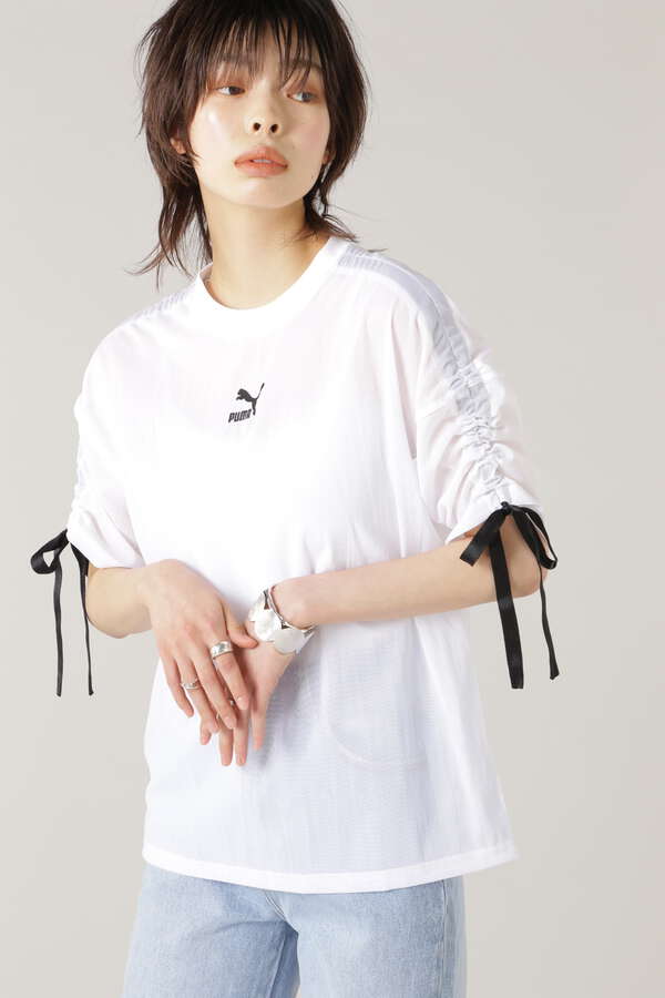 Puma Pbae メッシュ Tシャツ ウィメンズ ブラック ホワイト 公式通販 レディースファッションのrose Bud Online Store