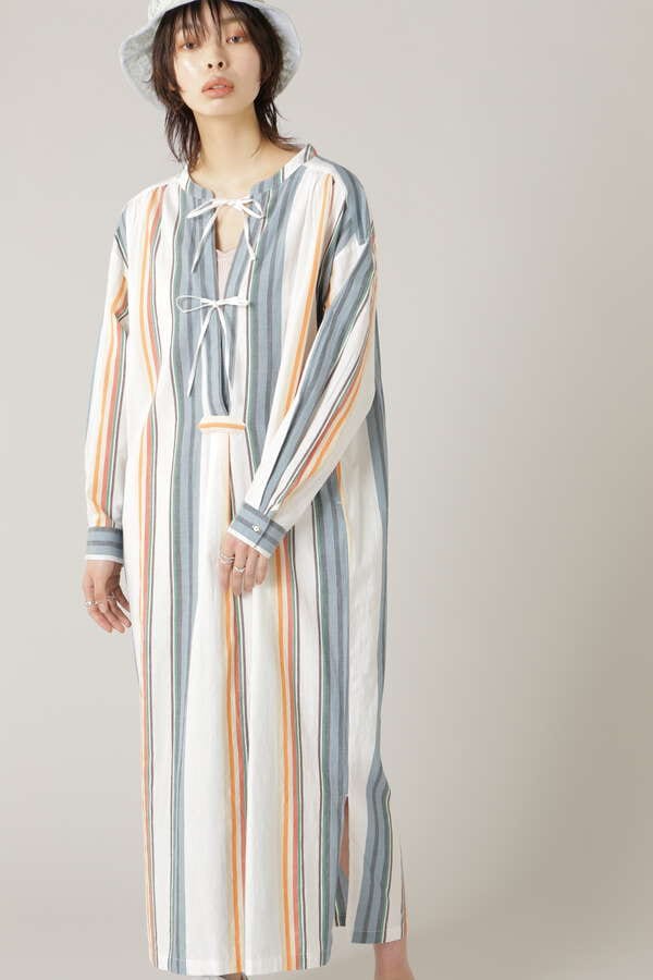 Sara Mallika マルチストライプワンピース ホワイト 公式通販 レディースファッションのrose Bud Online Store