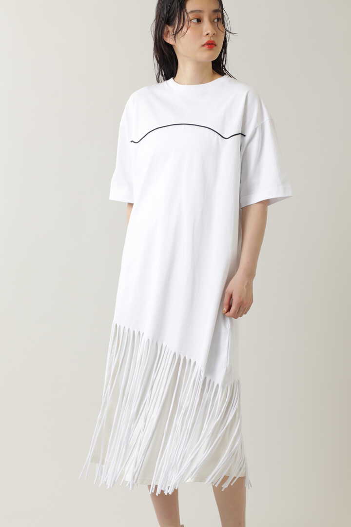Superthanks フリンジロングワンピース ブラック ホワイト 公式通販 レディースファッションのrose Bud Online Store