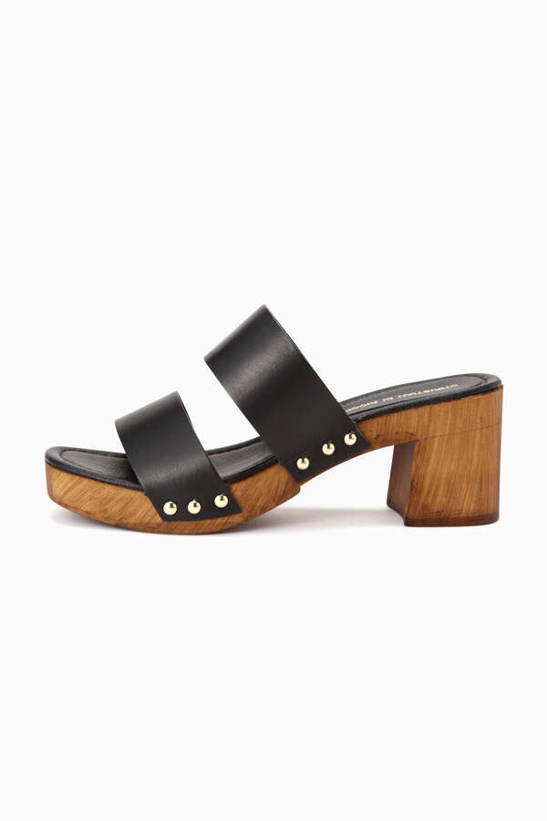 Christian Di Riccio ウッドソールサンダル ブラック ホワイト 公式通販 レディースファッションのrose Bud Online Store