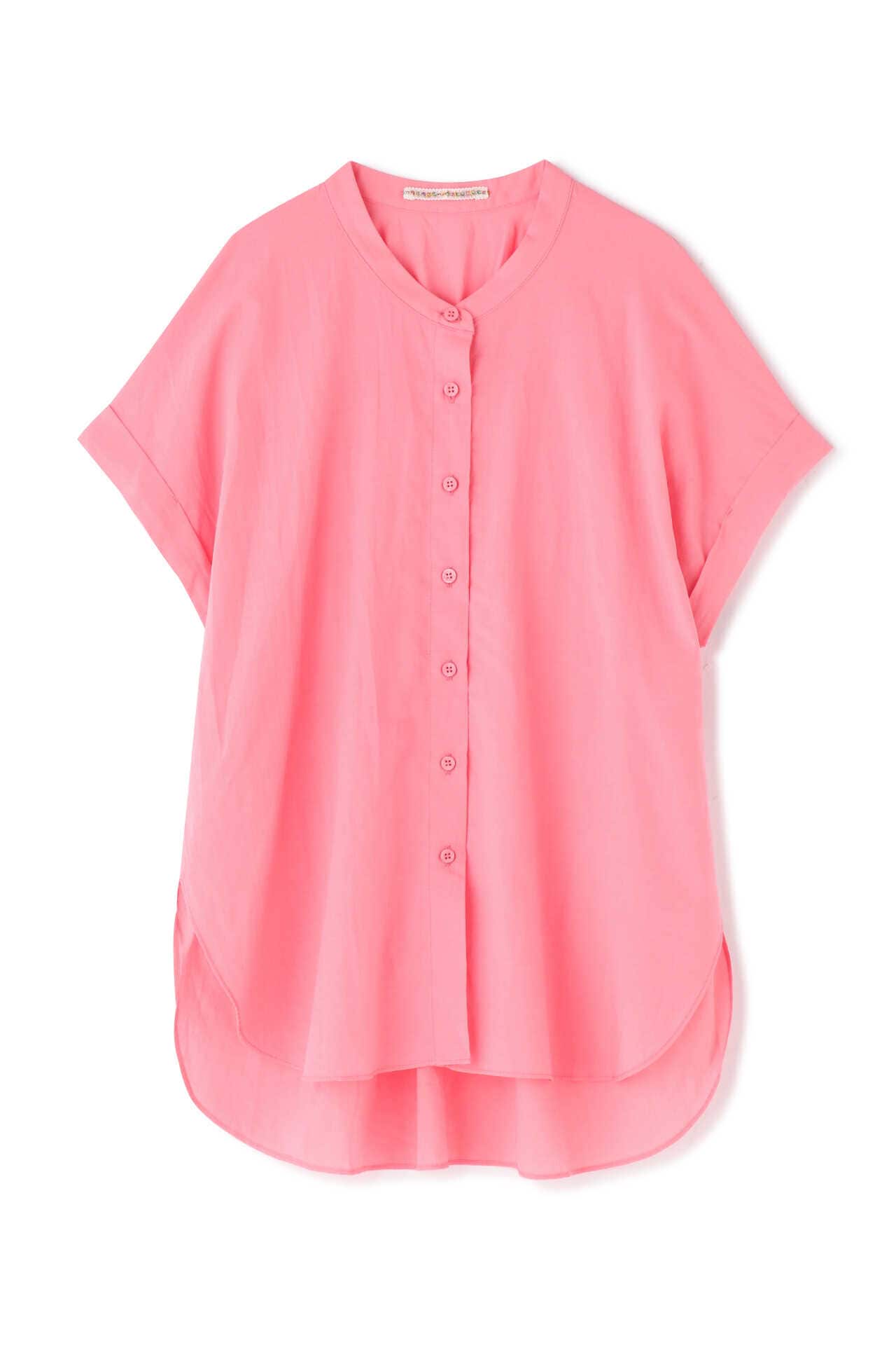 お手頃価格 gypsohila ピンク バンドカラーシャツ ジプソフィア シャツ