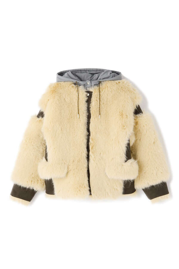 ECO FUR HOOD COAT