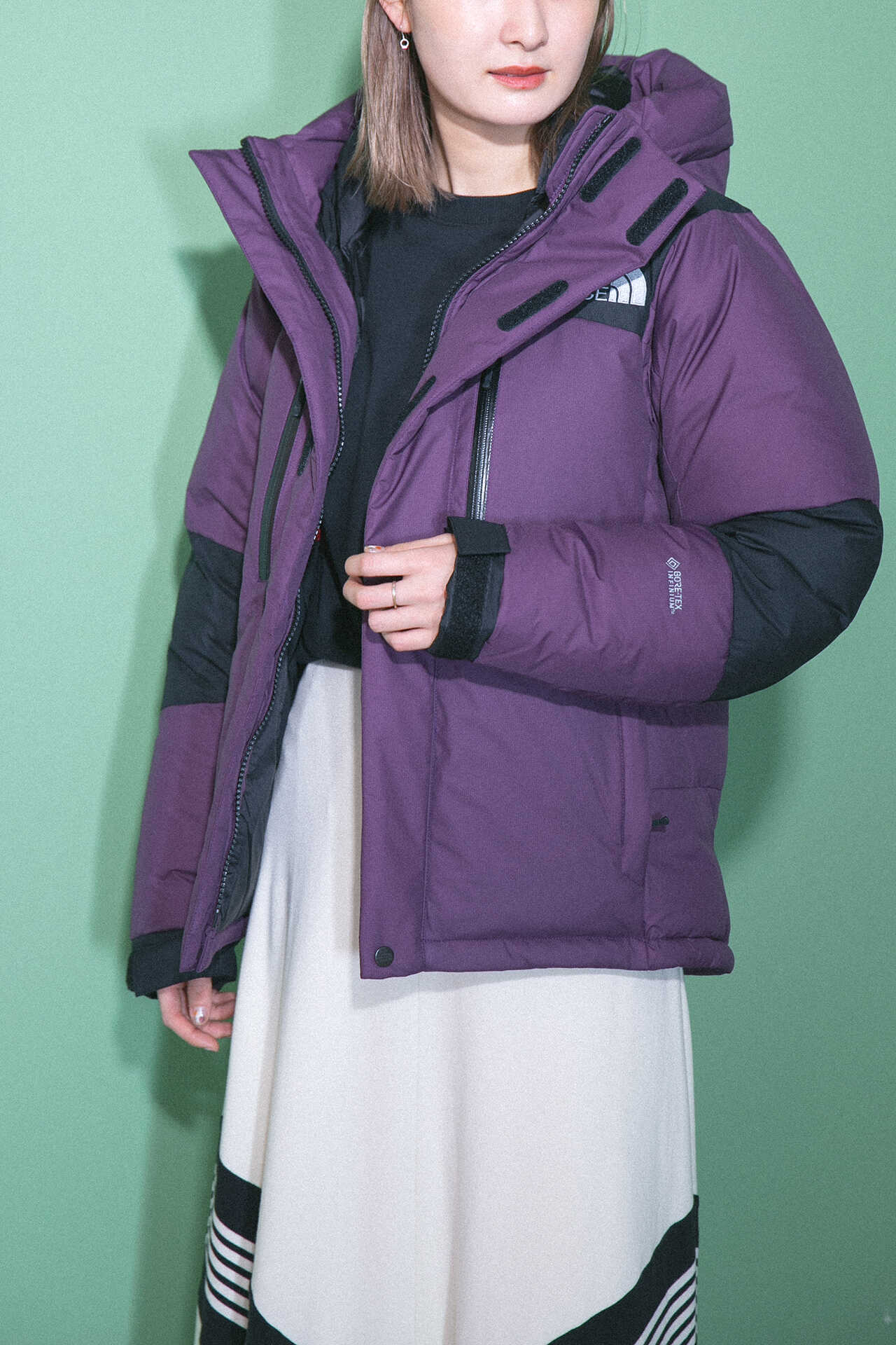 The North Face】バルトロライトジャケット (ブラック・パープル 