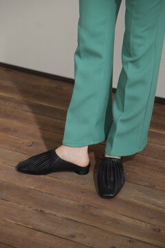 ギャザーフラットシューズ