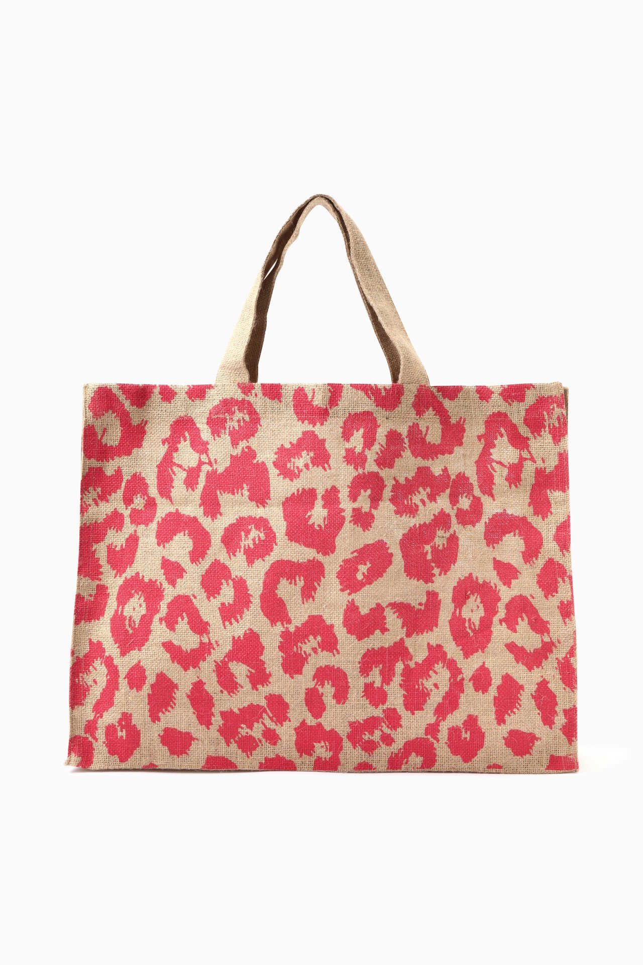 2309-54 ミニチュアトートサシェ 香り袋 レオパード ピンク ヒョウ柄