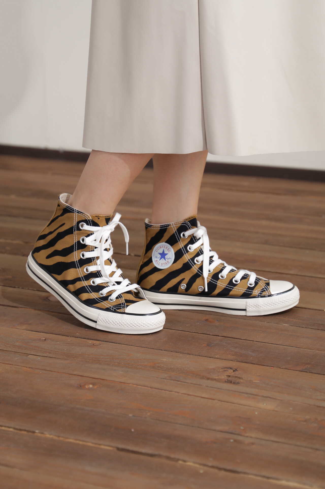 CONVERSE】オールスター US ブラウンタイガー HI スニーカー (ブラウン