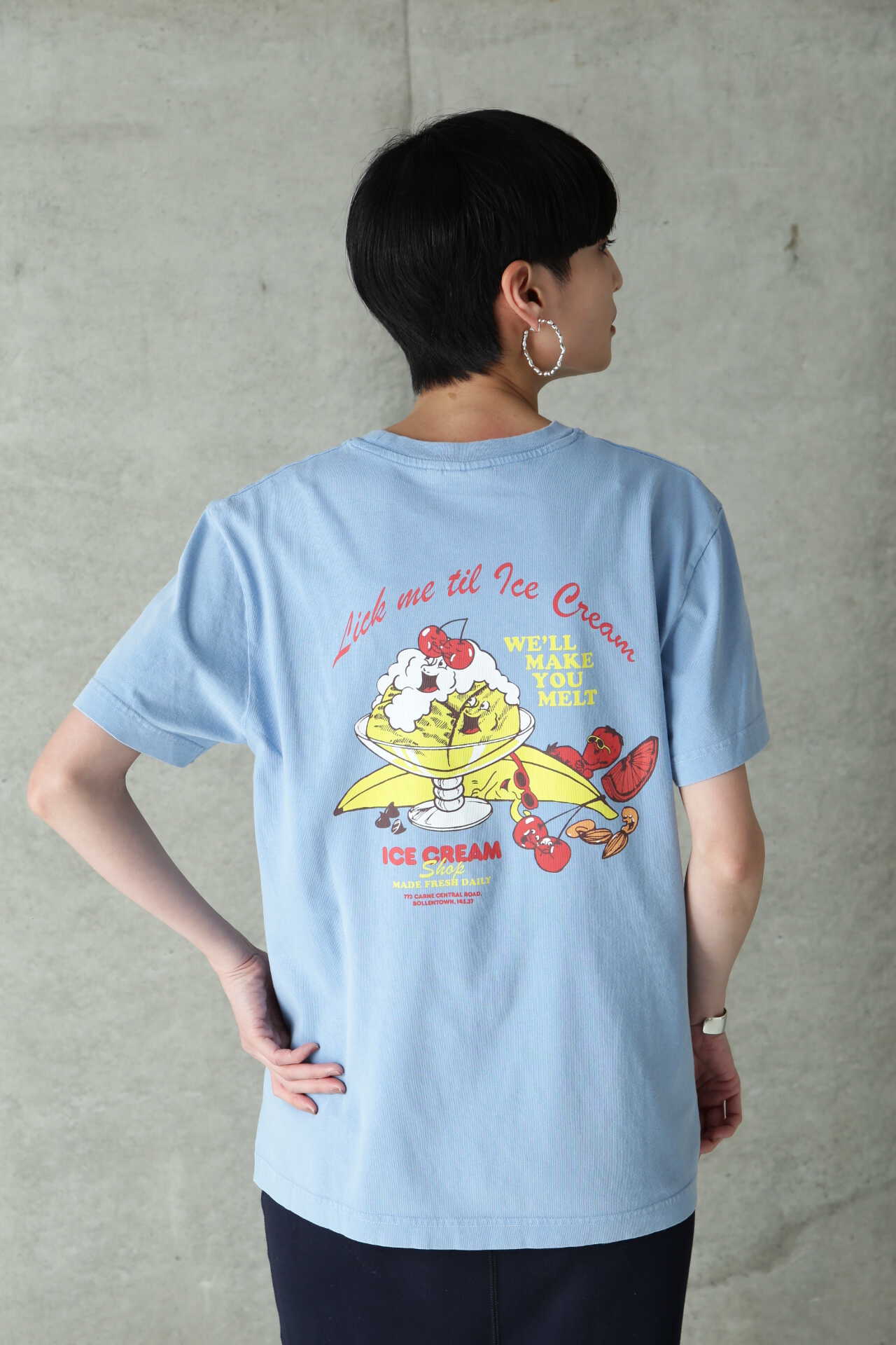 Carne Bollente】リックミー24/7Tシャツ (ホワイト・ブルー) | 【公式