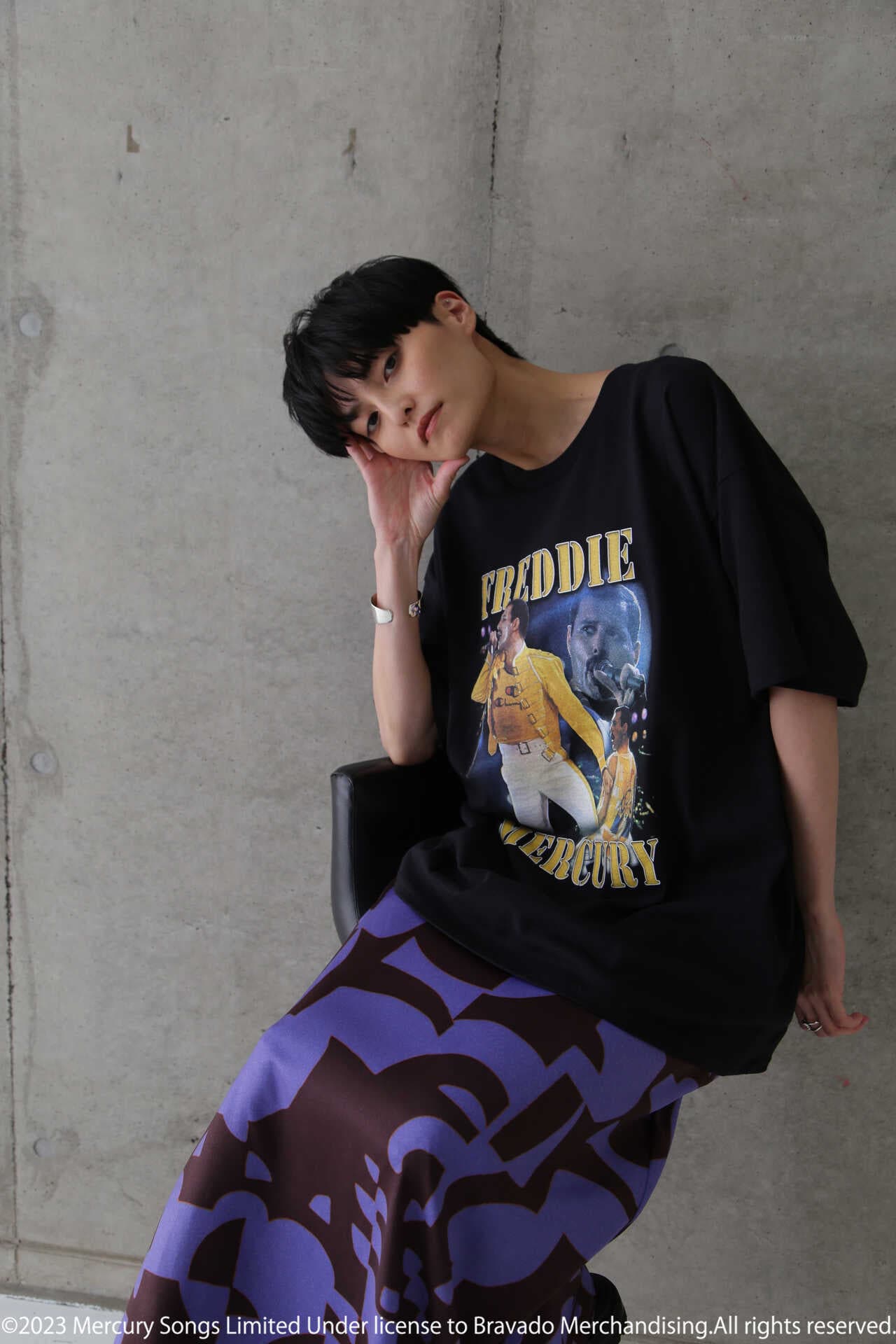 【プリント ロンT】新品 フレディマーキュリー ロック ストリート ファッション
