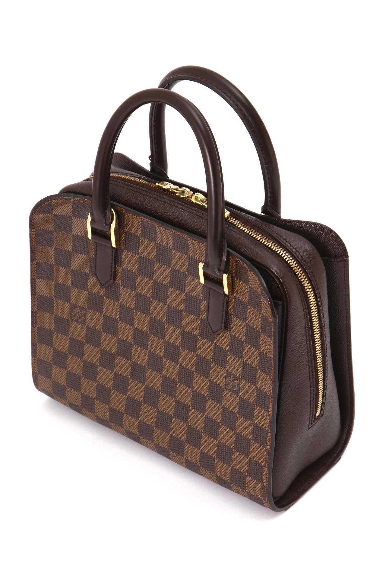 LOUIS VUITTON◇トリアナ_ダミエ・エベヌ_BRW/PVC/BRW/N51155/VI0051