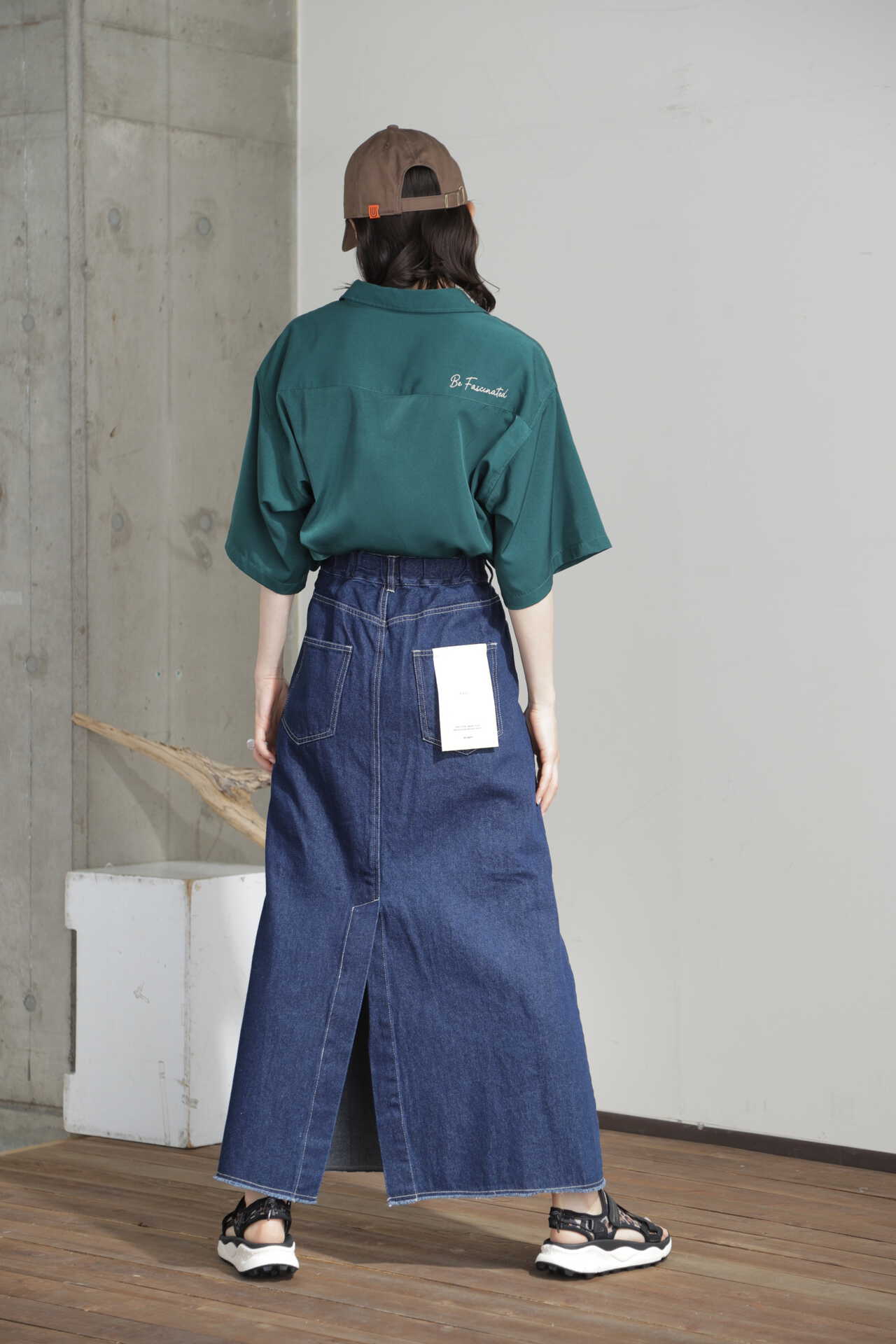 PGG NyタスランドビーストレッチDENIMUスカートグレーサイズ0 PGG NyタスランドビーストレッチDENIMUスカートグレーサイズ0