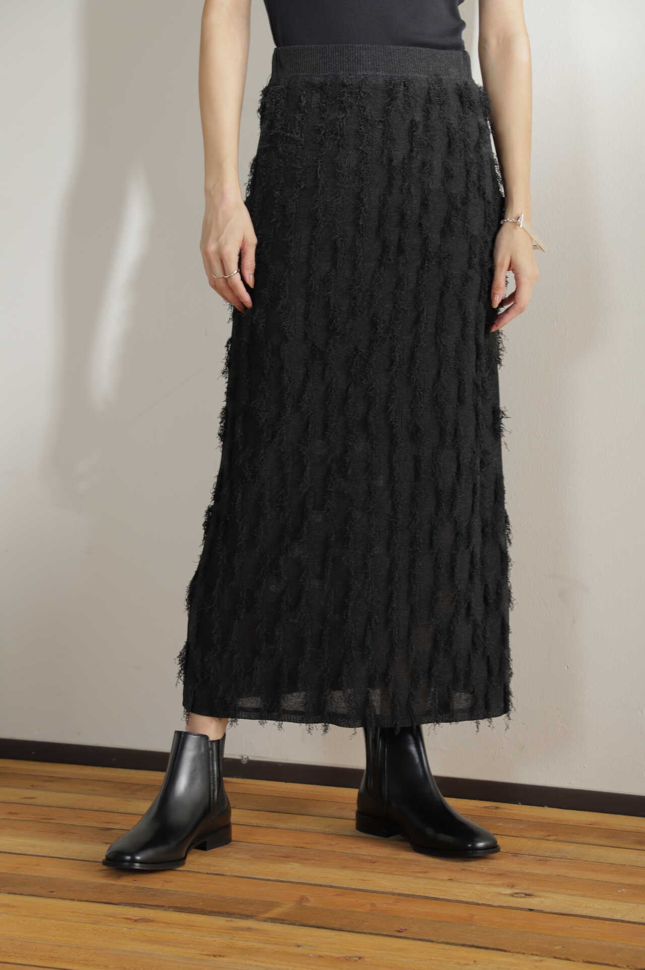 Fringe Midi Skirt フリンジスカート - ロングスカート