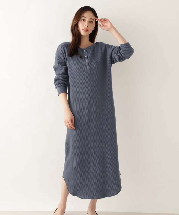 洗える 2wayオーガニックコットンワッフルワンピース ワンピース サンエービーディーオンラインストア Sanei Online Store