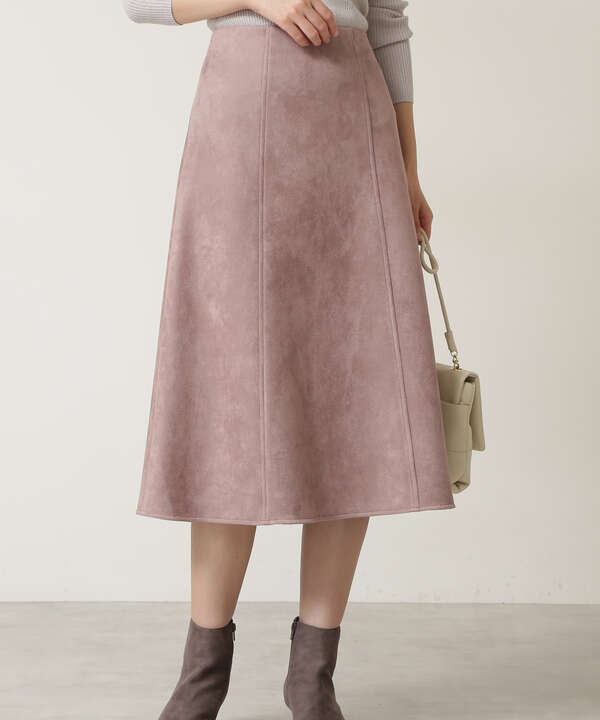 洗える フェイクスエードスカート ボトムス サンエービーディーオンラインストア Sanei Online Store
