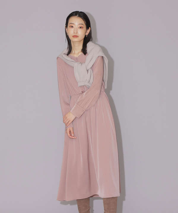 チンチラサテンワンピース ワンピース サンエービーディーオンラインストア Sanei Online Store チンチラサテンワンピース ワンピース サンエービーディーオンラインストア Sanei Online Store