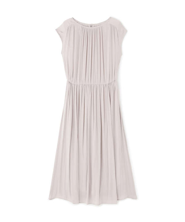 割繊サテンギャザーワンピース Natural Beauty Basic サンエービーディーオンラインストア Sanei Online Store