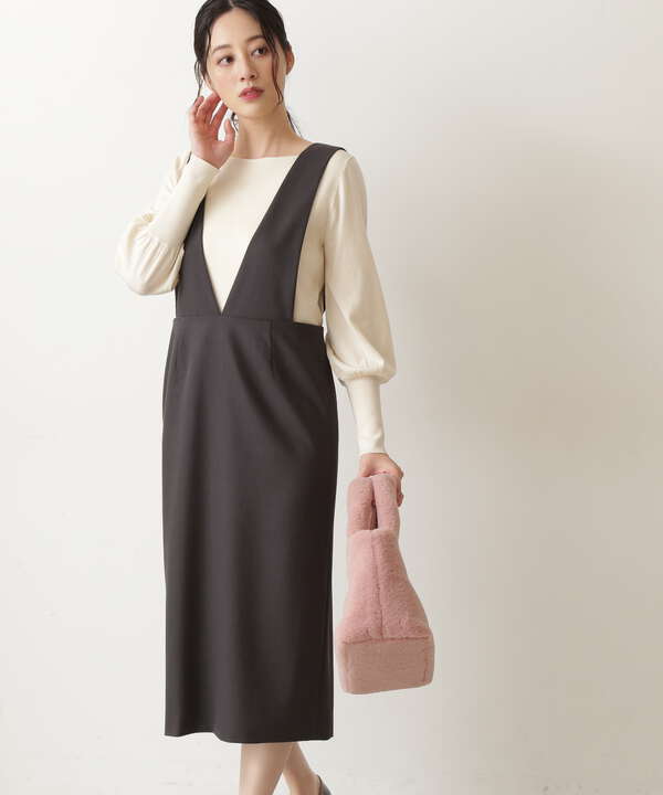 Iラインチェックジャンスカ ワンピース サンエービーディーオンラインストア Sanei Online Store