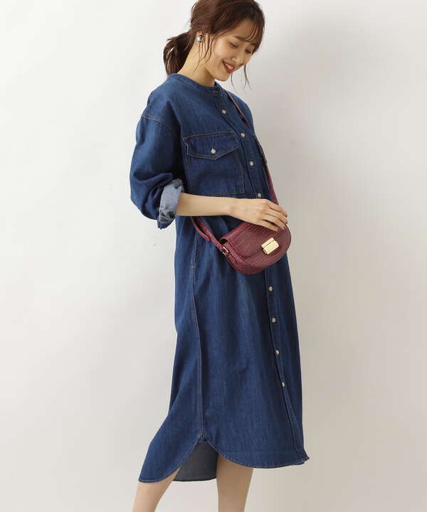 ロングシャツワンピース デニム Natural Beauty Basic ナチュラルビューティーベーシック 公式 通販mix Tokyo ミックスドットトウキョウ