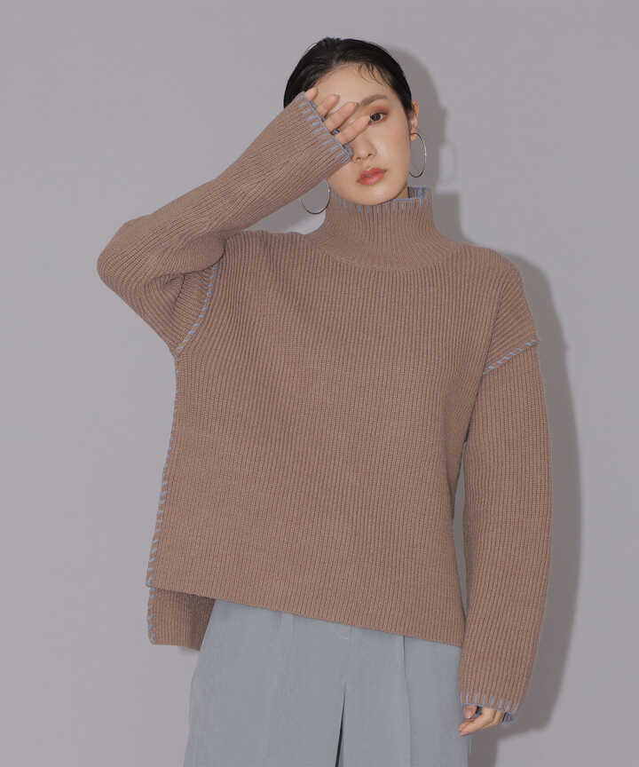 2022新作 Pre Autumn not conventionnal sweater ハンドステッチ