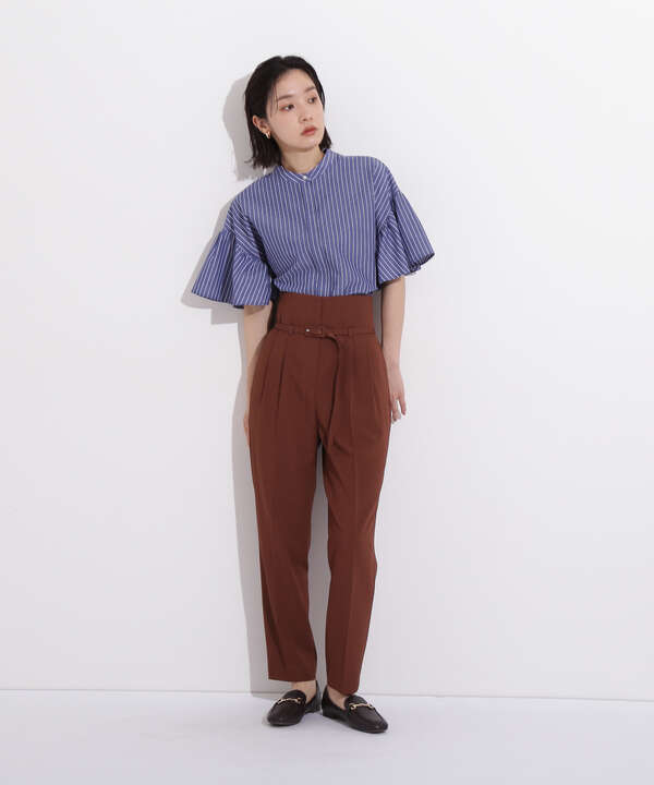 ハイウエストタックパンツ ボトムス サンエービーディーオンラインストア Sanei Online Store