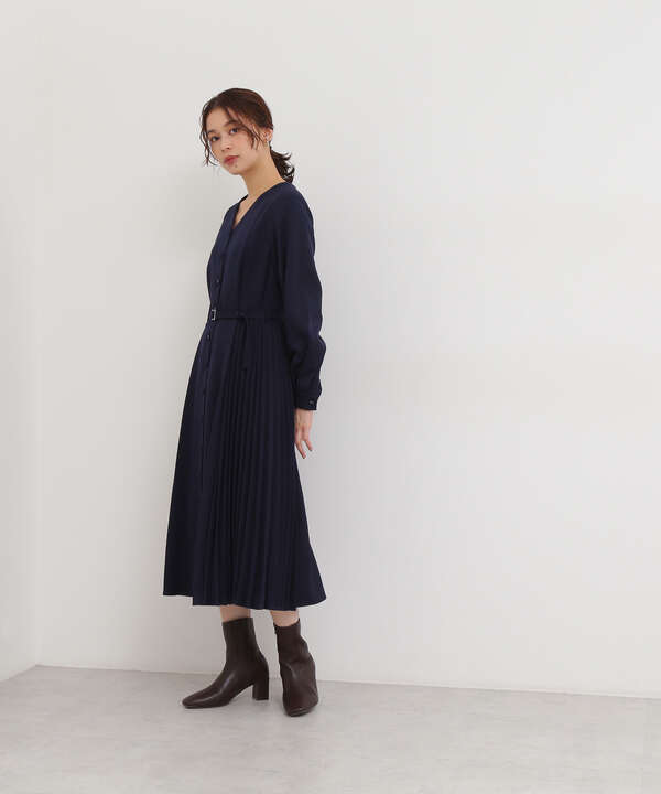 サイドプリーツワンピース Natural Beauty Basic ナチュラルビューティーベーシック 公式 通販 Mix Tokyo