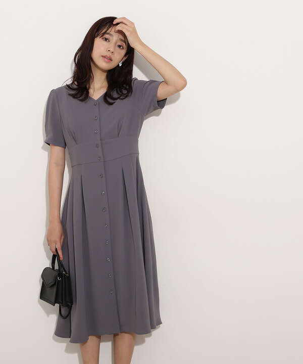 フロントボタンノーブルワンピース ワンピース サンエービーディーオンラインストア Sanei Online Store