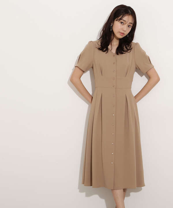 フロントボタンノーブルワンピース ワンピース サンエービーディーオンラインストア Sanei Online Store