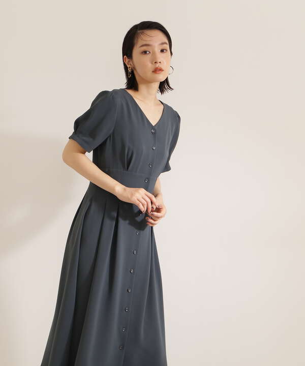 フロントボタンノーブルワンピース ワンピース サンエービーディーオンラインストア Sanei Online Store