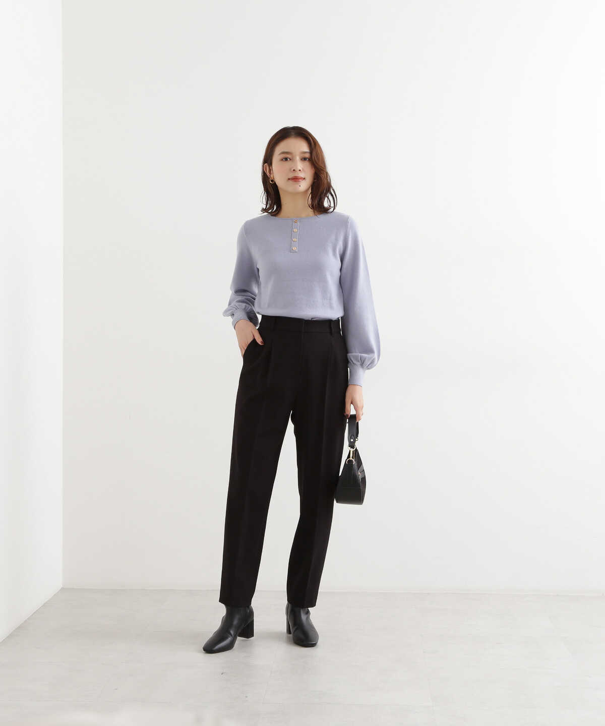 ウールカシミヤシリーズ>ボートネックニット | トップス | サンエー