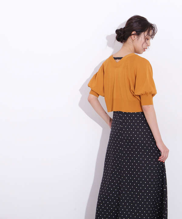 レーヨンクロップドカーディガン トップス サンエービーディーオンラインストア Sanei Online Store