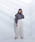 ラッフルスリーブブラウス