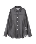 【Oggi6月号掲載】オーガンジーオーバーシャツ