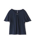 パールMIXビジュー付きフレアブラウス