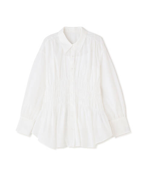 【先行予約4月上旬-中旬入荷予定】ウエストシャーリングシアーブラウス