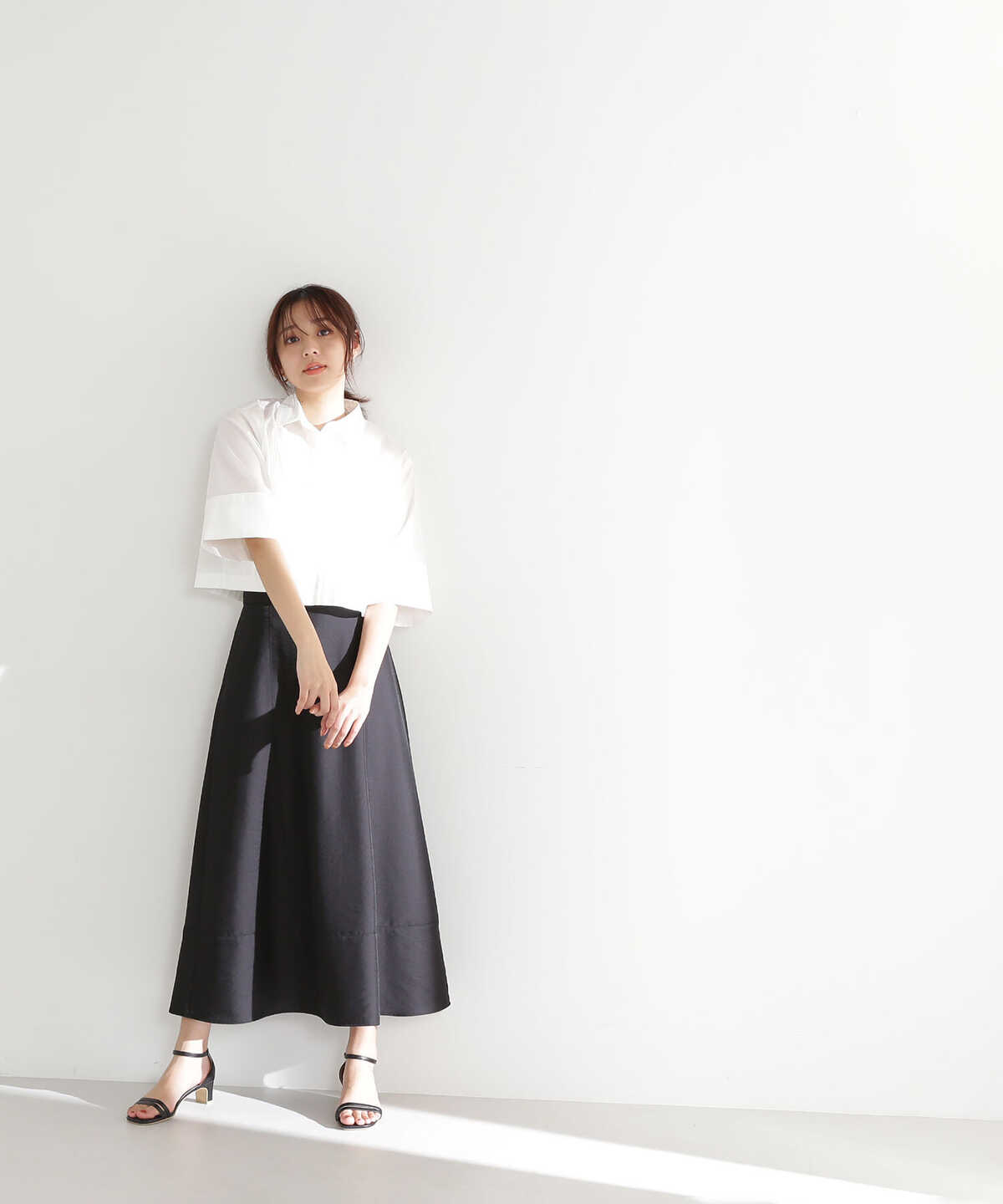 【Oggi6月号掲載】クロップドシャツ