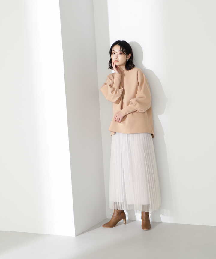 オーガンジープリーツスカート | NATURAL BEAUTY BASIC | サンエービー 