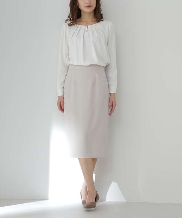 ポリエステルドビーSET UP＞ストレートスカート（0173120300） NATURAL BEAUTY BASIC  ナチュラルビューティーベーシック 【公式】通販